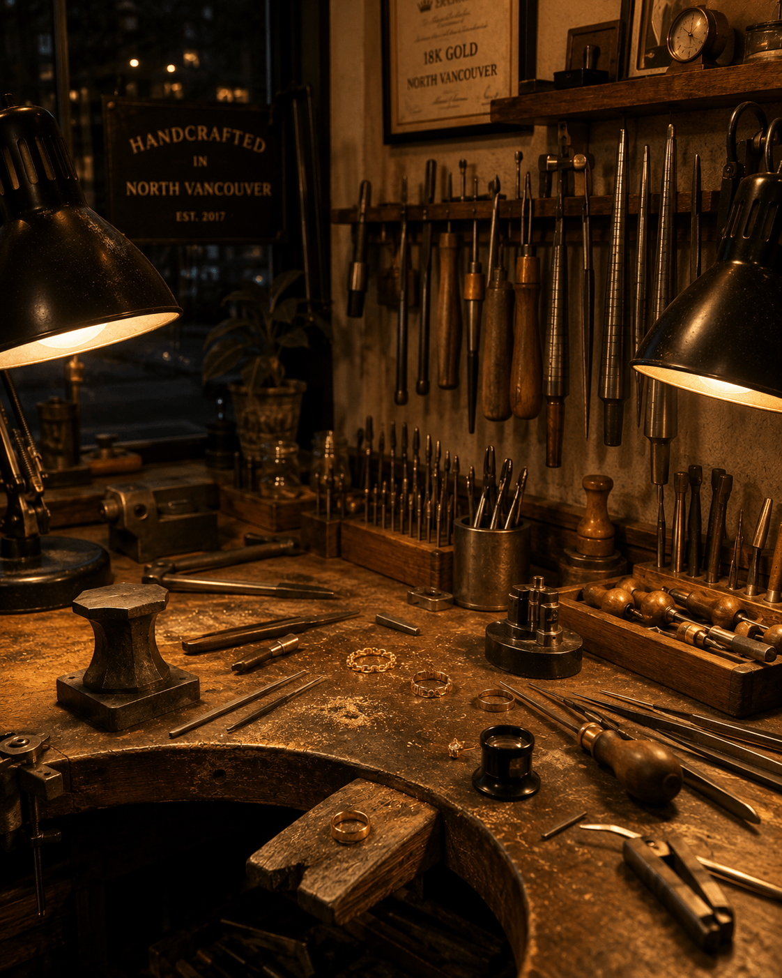 The Zino workshop bench in North Vancouver